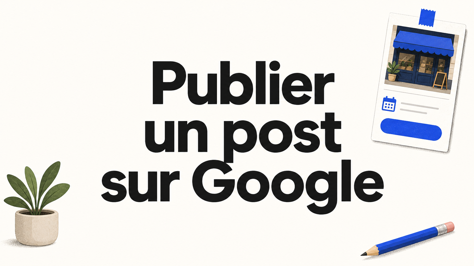 Illustration d’une entreprise préparant une publication sur une fiche en ligne.